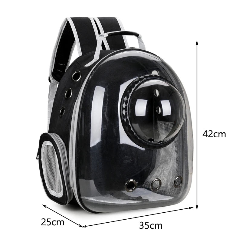 Pet Cat Carrying Bag Space Pet Backpacks Breathable Portable Transparent Backpack Puppy Dog Transport Carrier Space Capsule Bags
